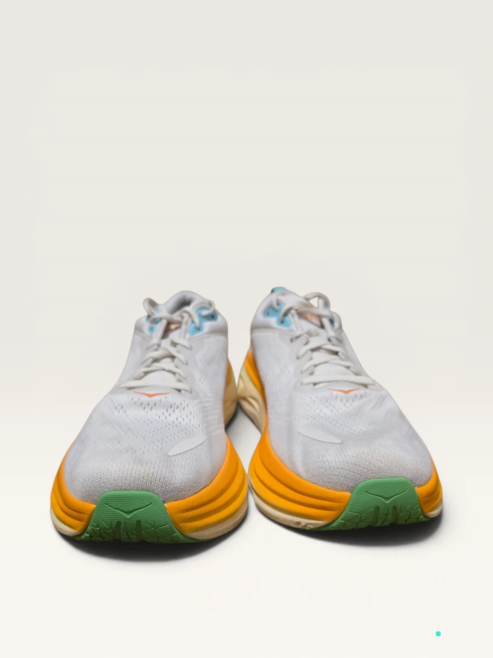 Hoka one one bondi 8 men 11.5 D blanc de blanc solar flare 1123202